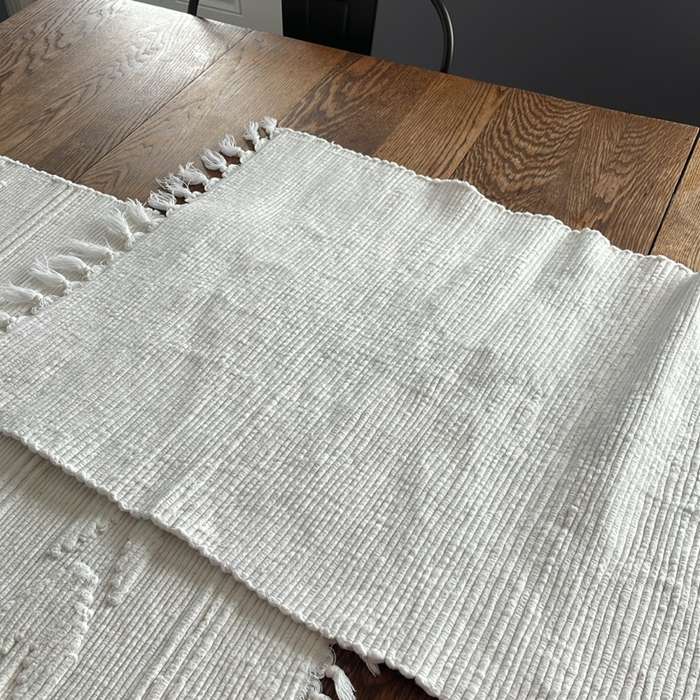 Boho Cotton Fringe Rug Set - Picture 3 of 3